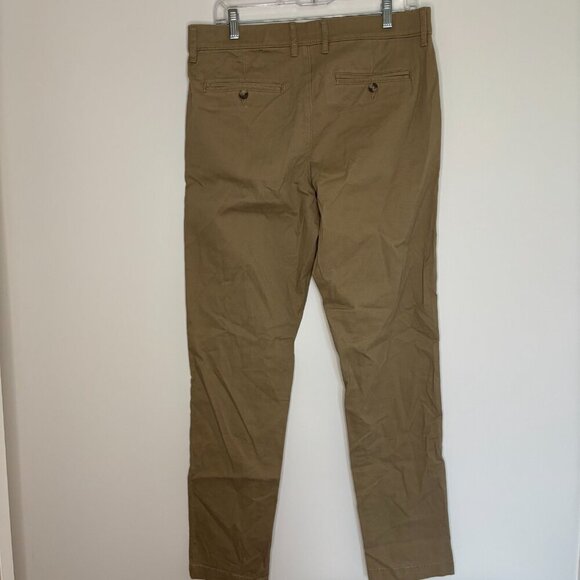 SONOMA NEW Slim Flexwear Flat Front Chino Mens 31 x 32 Tan Stretch - Picture 3 of 7